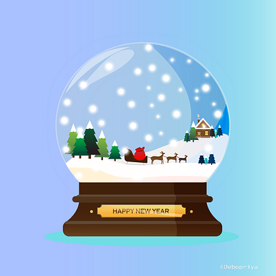 Snow Globe branding graphic design illustration vector