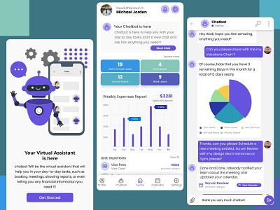 AI Chat app UI/UX ai app chat flat minimal ui user experience user interface ux