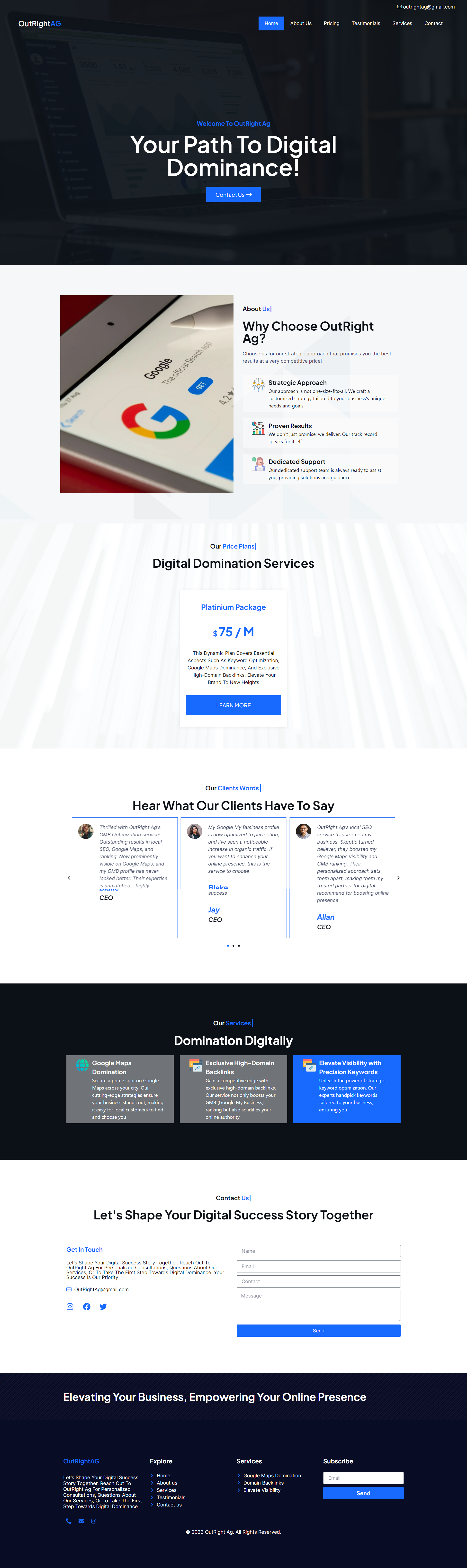 An SEO Website | WebDesign | Wordpress minimilistic resposive seo webdesign wordpress