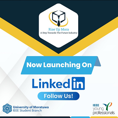 Launching Flyer Rise Up Ieee flyer followus graphic design launch linkedin