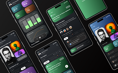 Frelancerr- Multi-Service Gig Platform App Design appdesign darkmode superdribbbs ui uxui