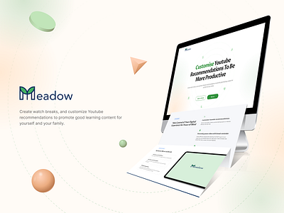 Meadow Website Design branding ui ux visual design webdesign