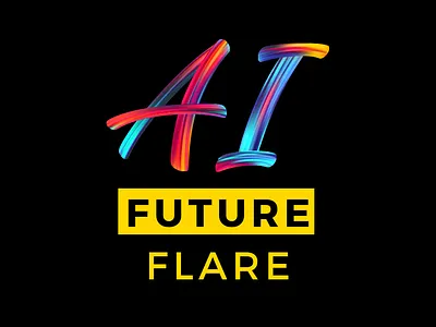 Future Flare AI Logo branding design digital art graphic design illustration illutration logo vector