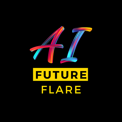 Future Flare AI Logo branding design digital art graphic design illustration illutration logo vector