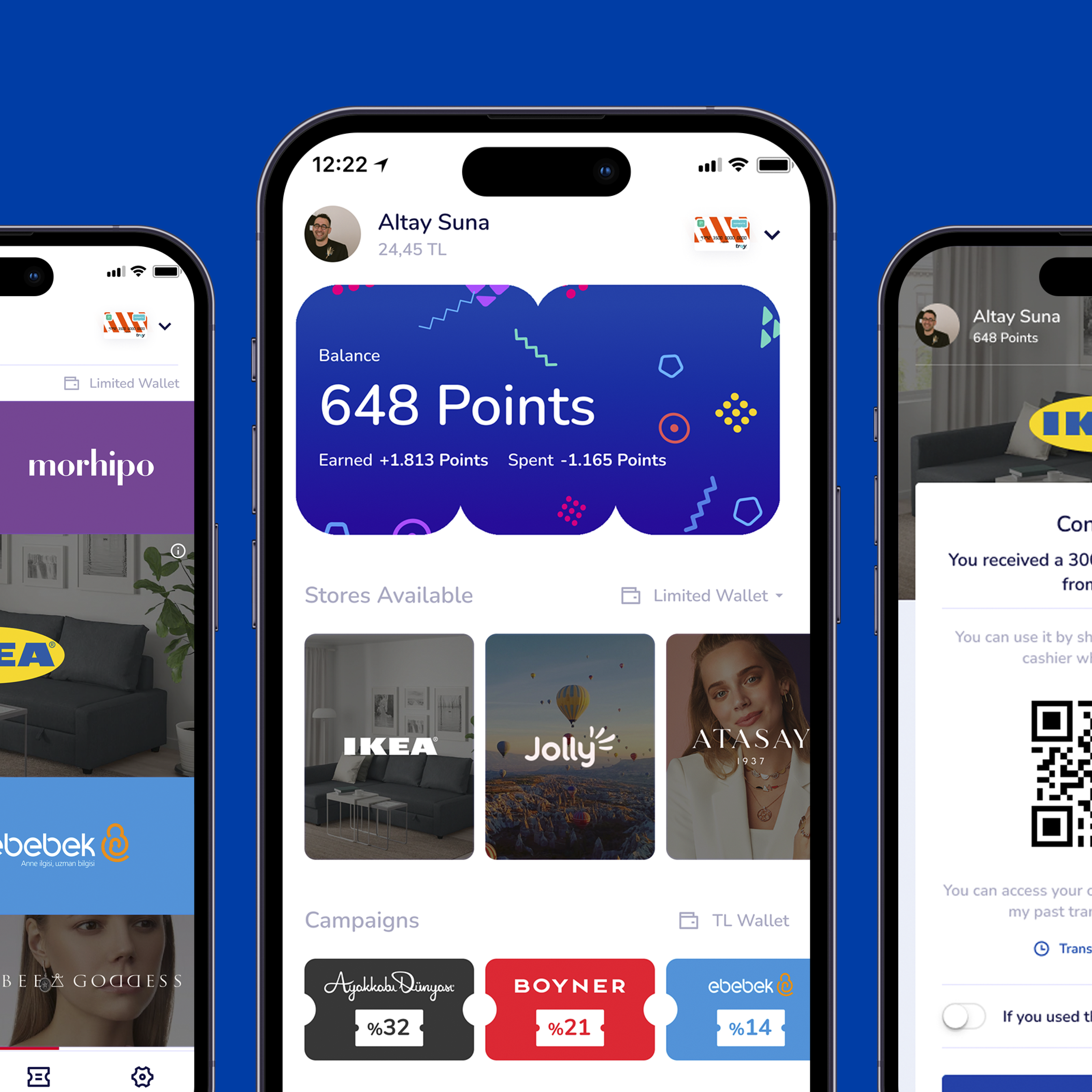 A shot from a Loyalty App app coupon digital card discount loyalty loyalty card points ui ux