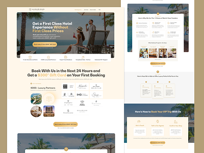 Landing page design graphic design ui