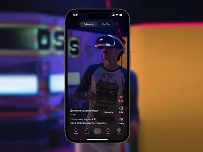 TikTok Redesign Concept 📱 app design figma ios reel shorts tiktok ui ui ux ux design video