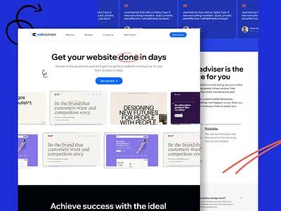 Website Design for Webadviser agency branding ecommerce ui ux website builders website design wix