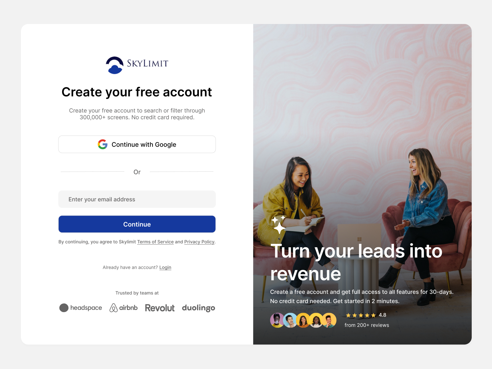 Example of High Converting Landing Page Design