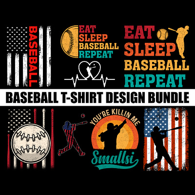 Baseball T-shirt Design Bundle tournament tshirt design