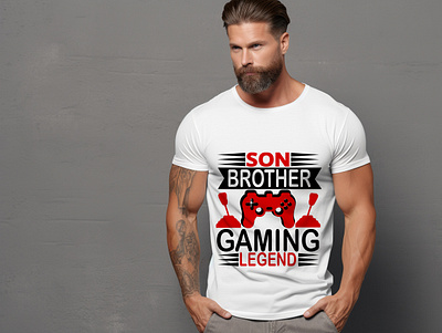 Gaming t-shirt design. custom gaming t shirt graphic design t shirt typography vector t shirt