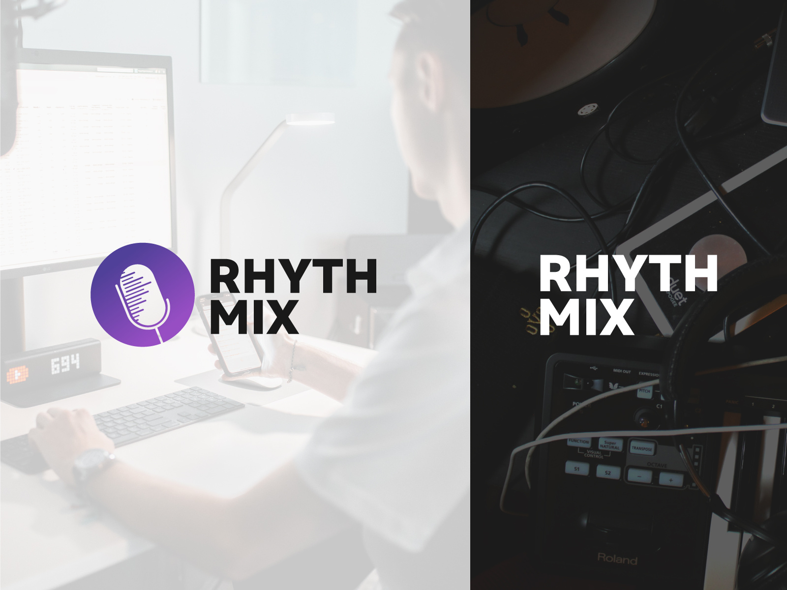 Rhyth Mix Podcast Logo - Music Studio Branding by Art Hint on Dribbble