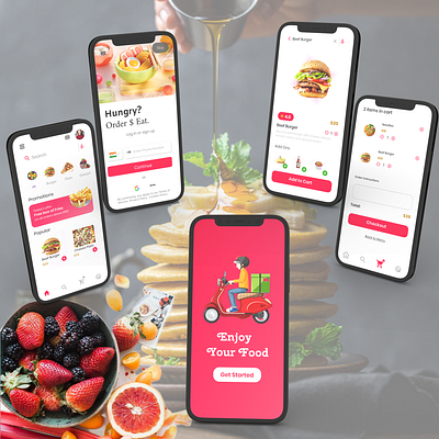 Food App Design branding graphic design logo ui