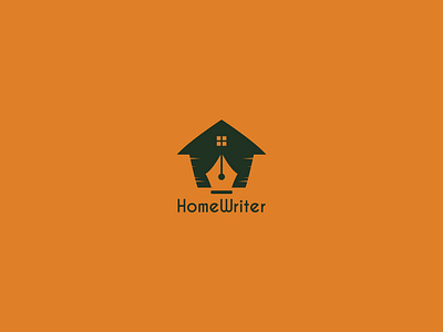 Home writter logo,home,pen,combination logo,logo design branding combination graphic design home logo logodesign logofolio minimalist modern pen simple vector