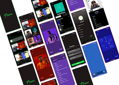 LISTEN app design figma graphic design illustration mobile app ui ui design user interface