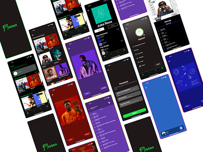 LISTEN app design figma graphic design illustration mobile app ui ui design user interface