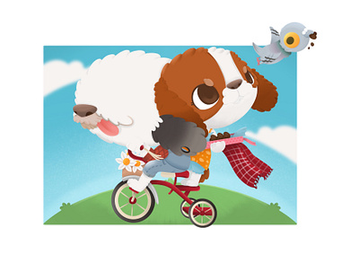 fun animal character design graphic design illustration