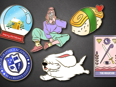 Cartoon enamel pins, lapel pin for you