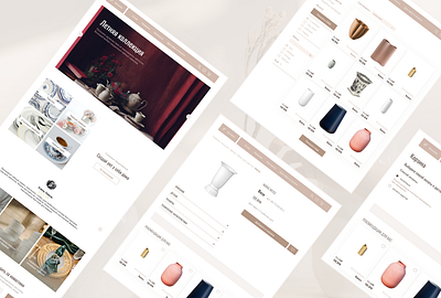 Porcelain Online Store belarus figma online porcelain store ui ux