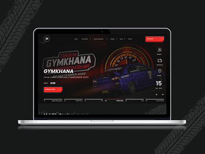 Cars Events | Landing Page cars landing page slider ui ux web