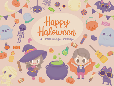 Halloween Clipart design graphic design illustration