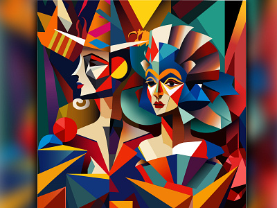 Abstract art abstract abstract art anuj art design designing graphic design illustration photoshop picasso picasso illustration post shapes shapes art triangle art