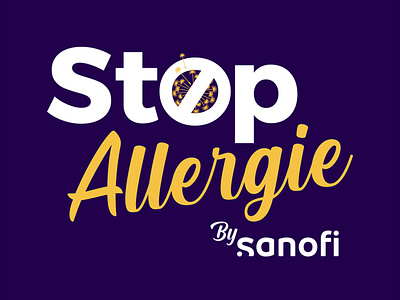 Stop Allergie By Sanofi Conception Ligne Graphic & Feed Digital branding graphic design ligne graphique logo