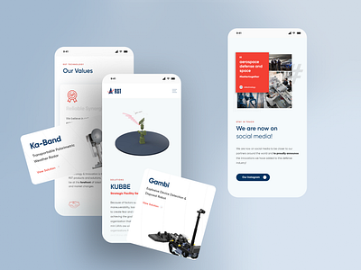 RST | Defence Industry / Website Mobile Experience 3d defence design radar ui web site
