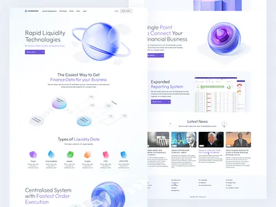 Trading Connector 3d app branding chart clean crypto currency dashboard data design illustration illustrations landing light minimal payment trading ui ux wallet