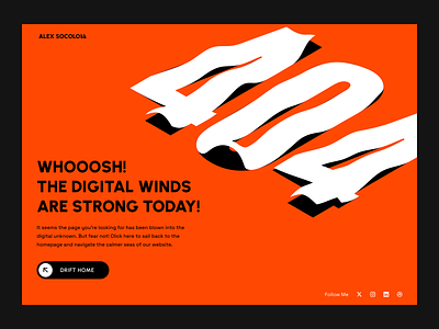 404 Page Design 404 design design challenge landing page ui web webdesign website