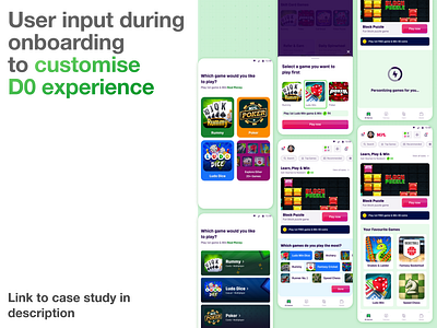 User input to customise new user experience ab test customise experience day 0 experience first time user experience ftue gaming new user new user experience nux ui user input ux
