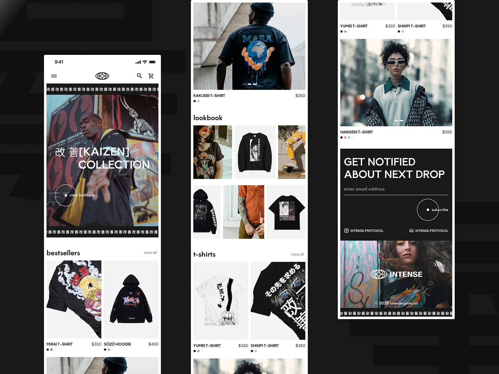 Fashion Mobile First Website by Serafyma Taran for Zero One Design on