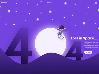 Cosmic 404 Explorer 404 404page branding creative dailyui design error graphic design illustration lostinspace space typography ui uiux ux vector webdesign website