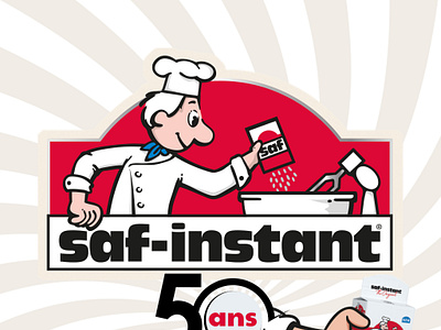 Digital campaign for saf instant’s 50th anniversary branding graphic design logo