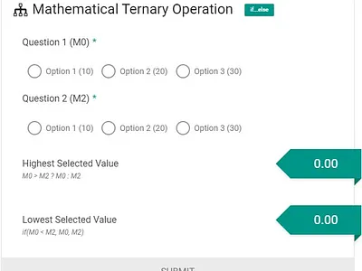 Math Ternary Condition (if...else) elementor wix wordpress