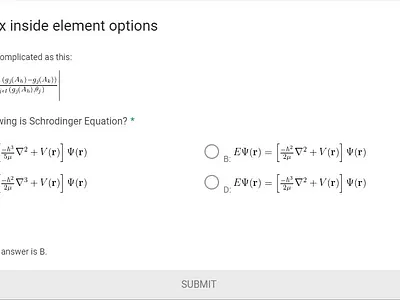 LaTeX Formula elementor latex wix wordpress