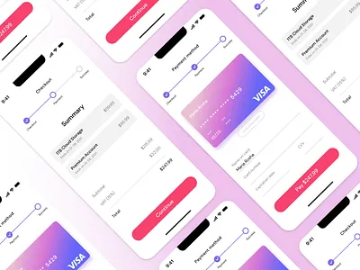 Credit Card Checkout Design app design typography ui ux