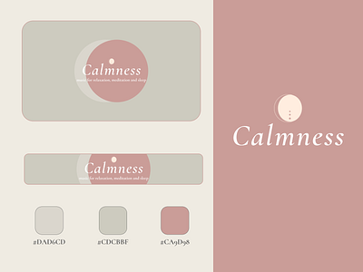 Calmness Logo Design branding design graphic design illustration logo typography ui vector