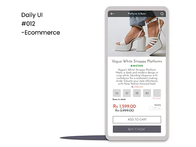 Daily UI 012 Ecommerce creative design daily ui design challenge dailyui design inspiration digital design dribble shot ecommerce ecommerce ui ecommerce website product page responsive design uidesign uiux user interface ux visual design web development webdesign