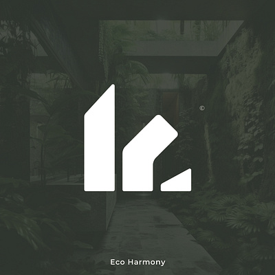 Eco Harmony Real Estate Logo design brand design branding eco harmony estate graphic design logo logo design real estate