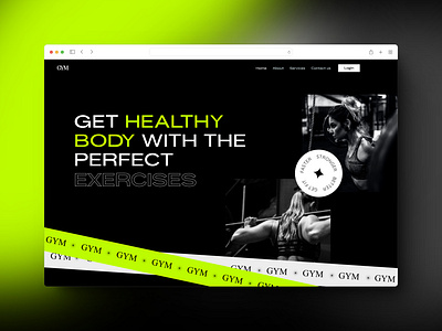 Gym Fitness Landing Page- UI 3d animation application branding ecommerce figma fitness graphic design gym landingpage logo motion graphics ui uidesign uiux web design website