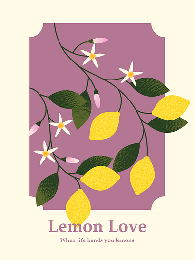 Lemon Love | Poster design branding concept design event branding graphic design illustration poster design poster illustration vector