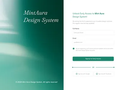 SignUp for Early Access design illustration signup ui