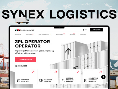 SYNEX LOGISTICS | Corporate Website adaptive corporate design digitalagency logistics mobile multipage research ui ux web webdesign website
