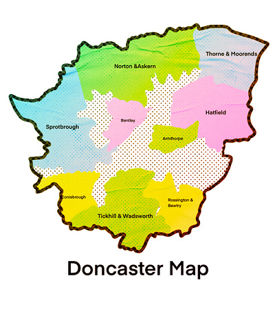 Doncaster Map 3d animation artwork branding design graphic design illustration logo map motion graphics ui vector