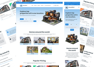 HouseRent challenge house house buy house pricing house sale houserent landing page realstate realstatewebsite reponsive mobile design responsive ui ui design website website design