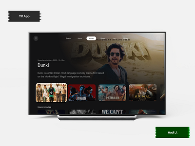 TV App Concept dailyui design tvapp tvappui ui ui design ui designer