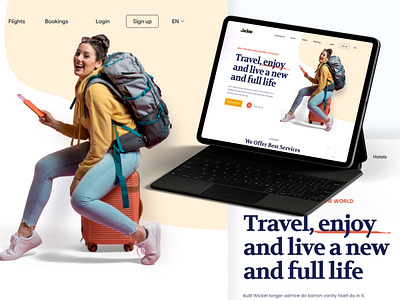 Travel Agency Landing Page graphic design landingpage ui website