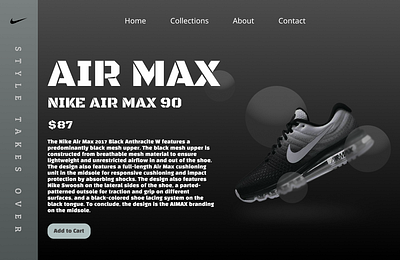 Nike Website Preview design designtools figma graphic design ui ux