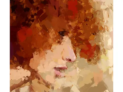 Painted Face Two digital paint face paint photoshop portrait